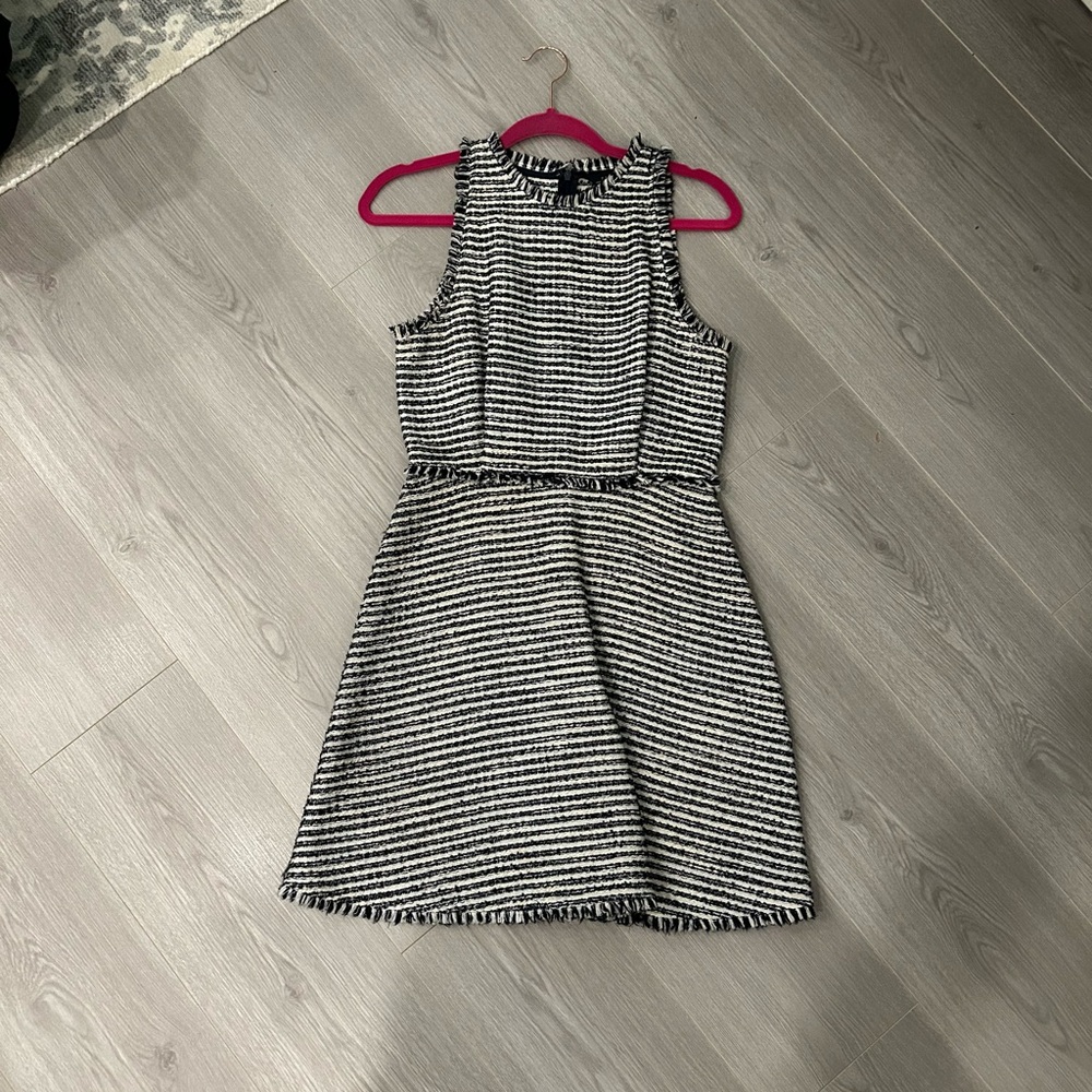 ZARA Black Tweed Mini Dress (small)